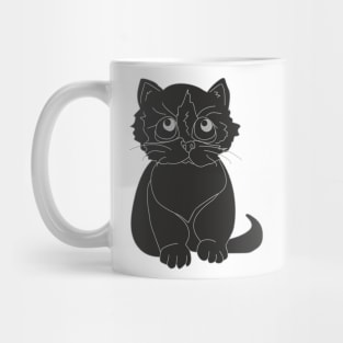 Black kitty Mug